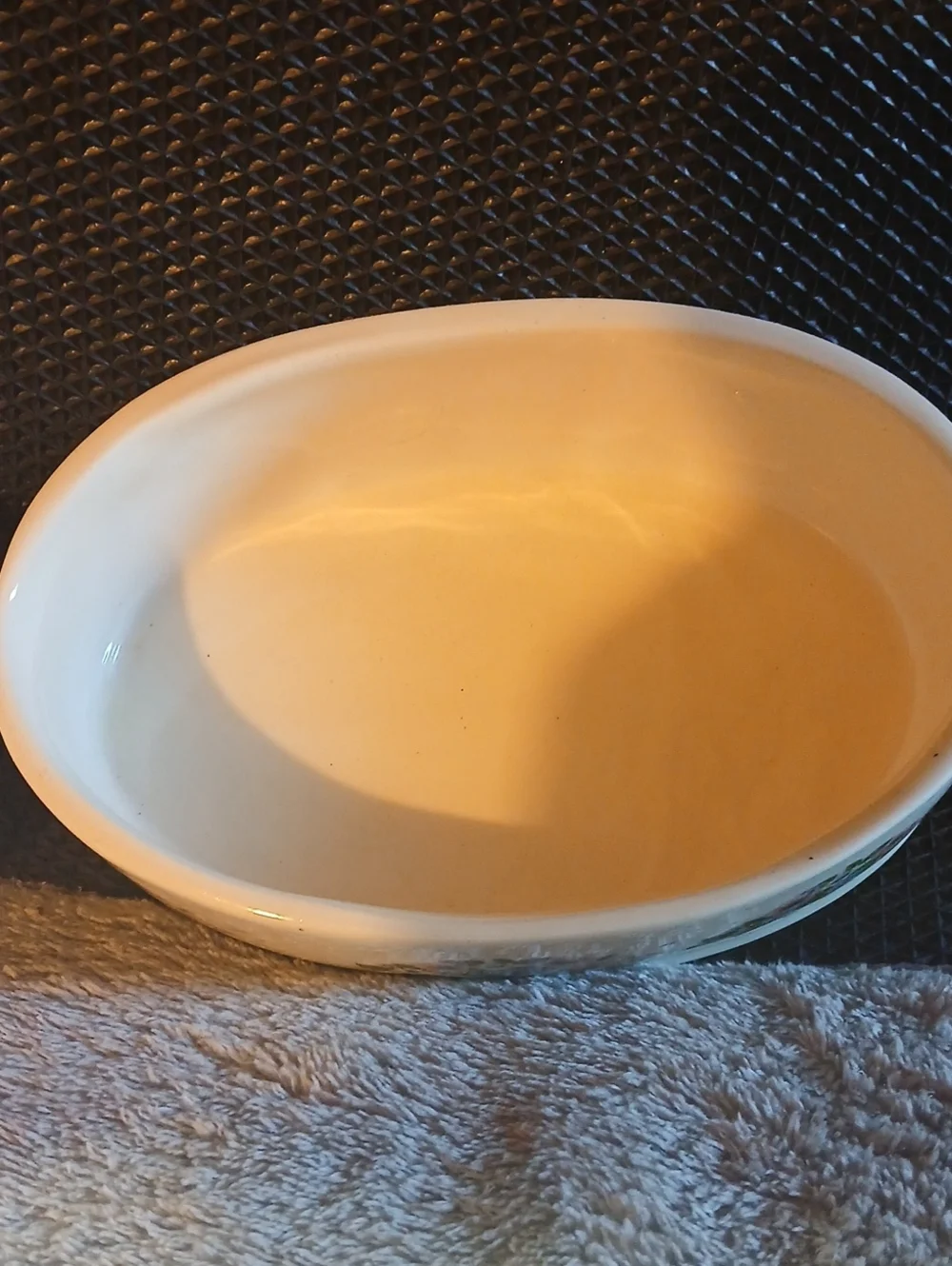 Vintage Porcelain Horse Trinket Box with Floral Banding